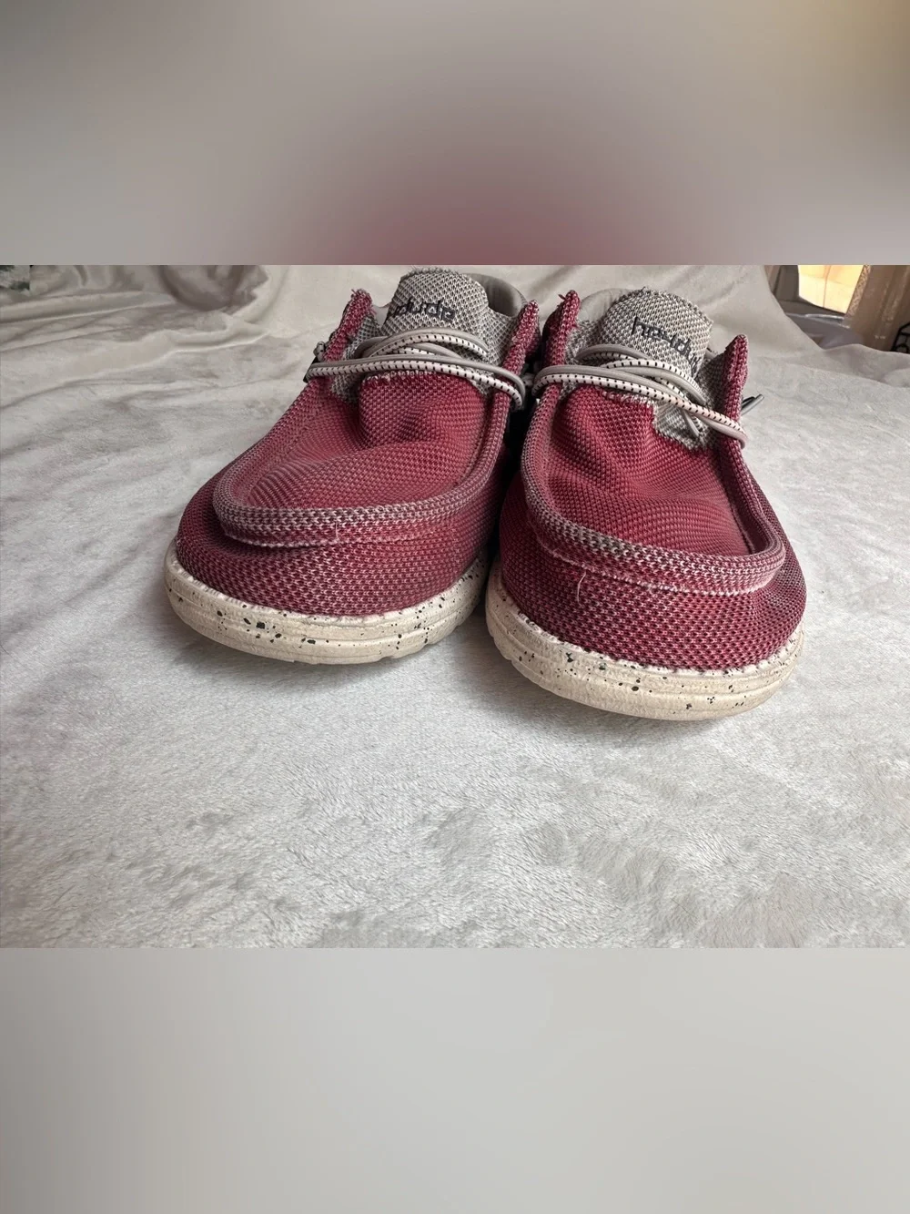 Clarks Men's Slip-On Loafers in Deep Red